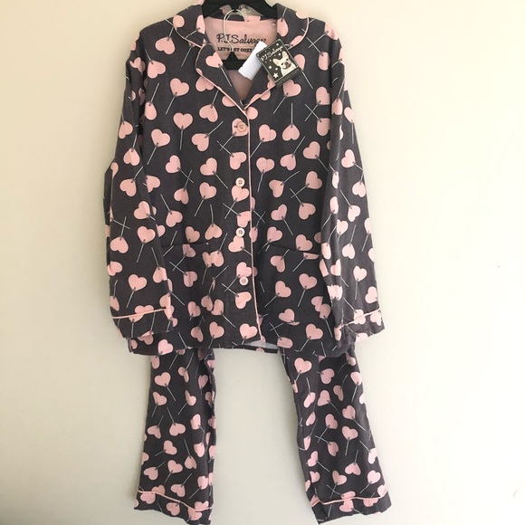 PJ Salvage Cotton Cozy Flannel Pajama Set New NWT - Picture 4 of 8